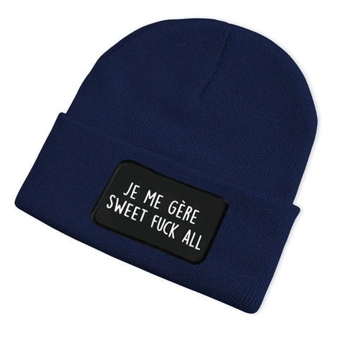 Je me gère sweet fuck all - Tuque - Petite Gazelle Atelier
