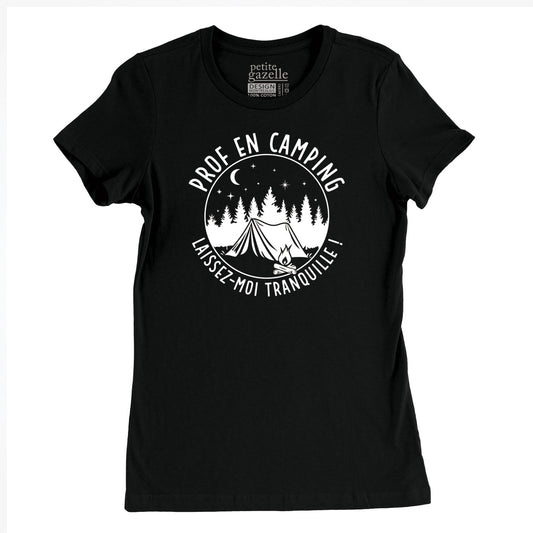 TSHIRT AJUSTÉ | Prof en camping - T-Shirt coupe ajustée - Petite Gazelle Atelier