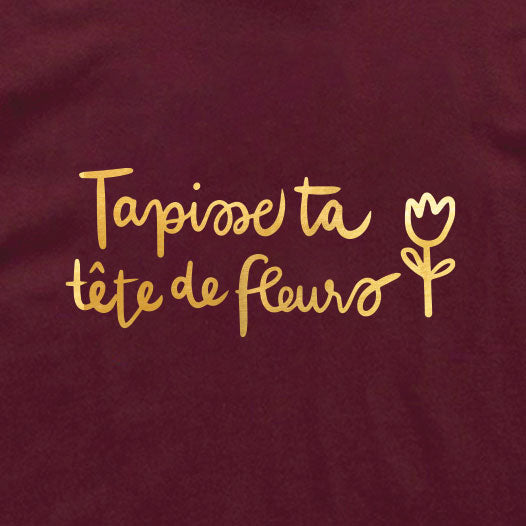 TSHIRT COL ROND | Mélissa Perron - Tapisse ta tête de fleurs