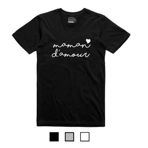 T-shirt unisexe col rond | Maman d'amour