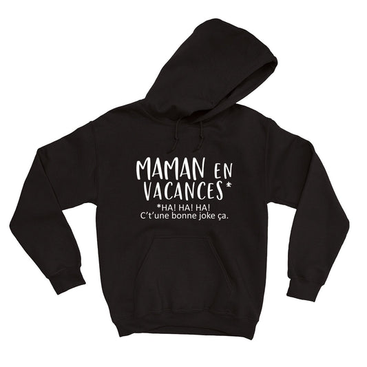 HOODIE | Maman en vacances - Coton Ouaté à Capuchon - Petite Gazelle Atelier