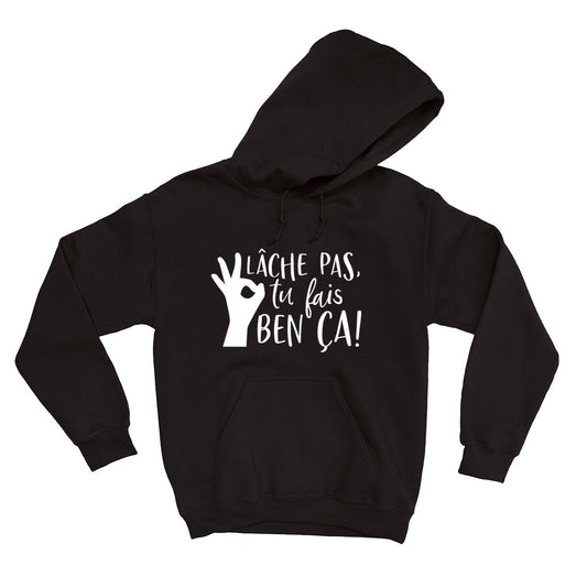 HOODIE | Lâche pas - Coton Ouaté à Capuchon - Petite Gazelle Atelier