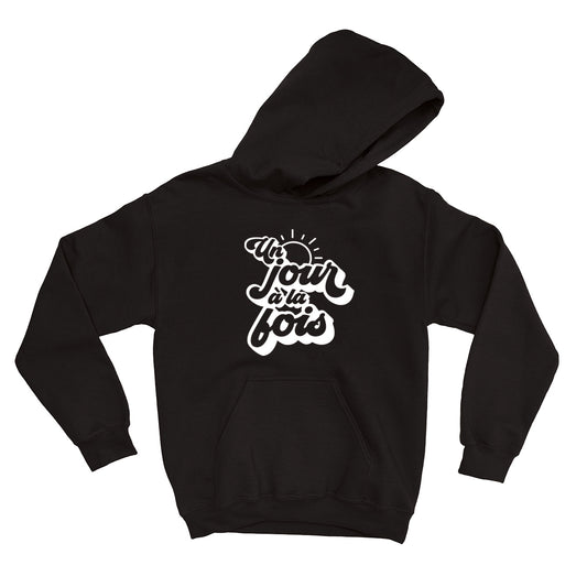 HOODIE | Un jour à la fois - Coton Ouaté à Capuchon - Petite Gazelle Atelier