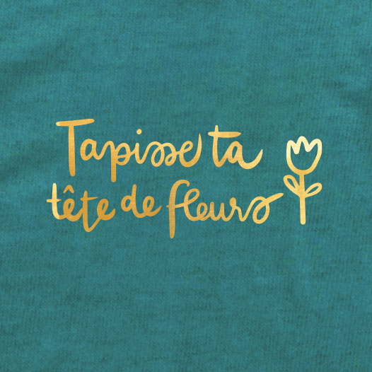 TSHIRT COL ROND | Mélissa Perron - Tapisse ta tête de fleurs