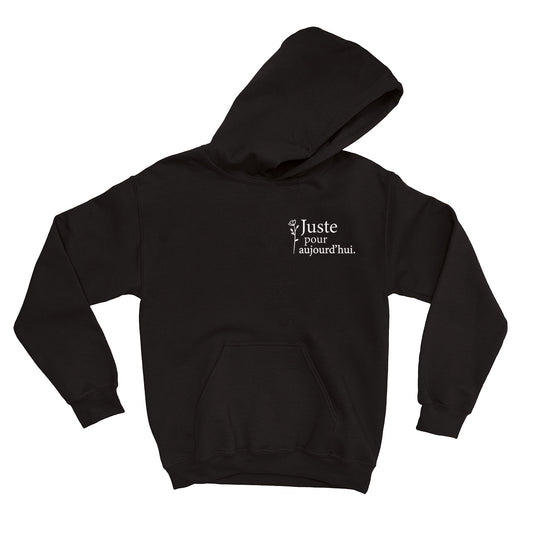 HOODIE | Juste pour aujourd'hui Fleur - Coton Ouaté à Capuchon - Petite Gazelle Atelier