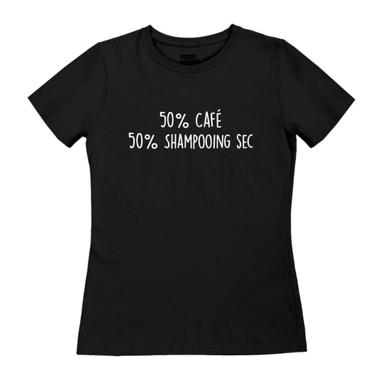 TSHIRT AJUSTÉ | 50% Café 50% Shampooing sec