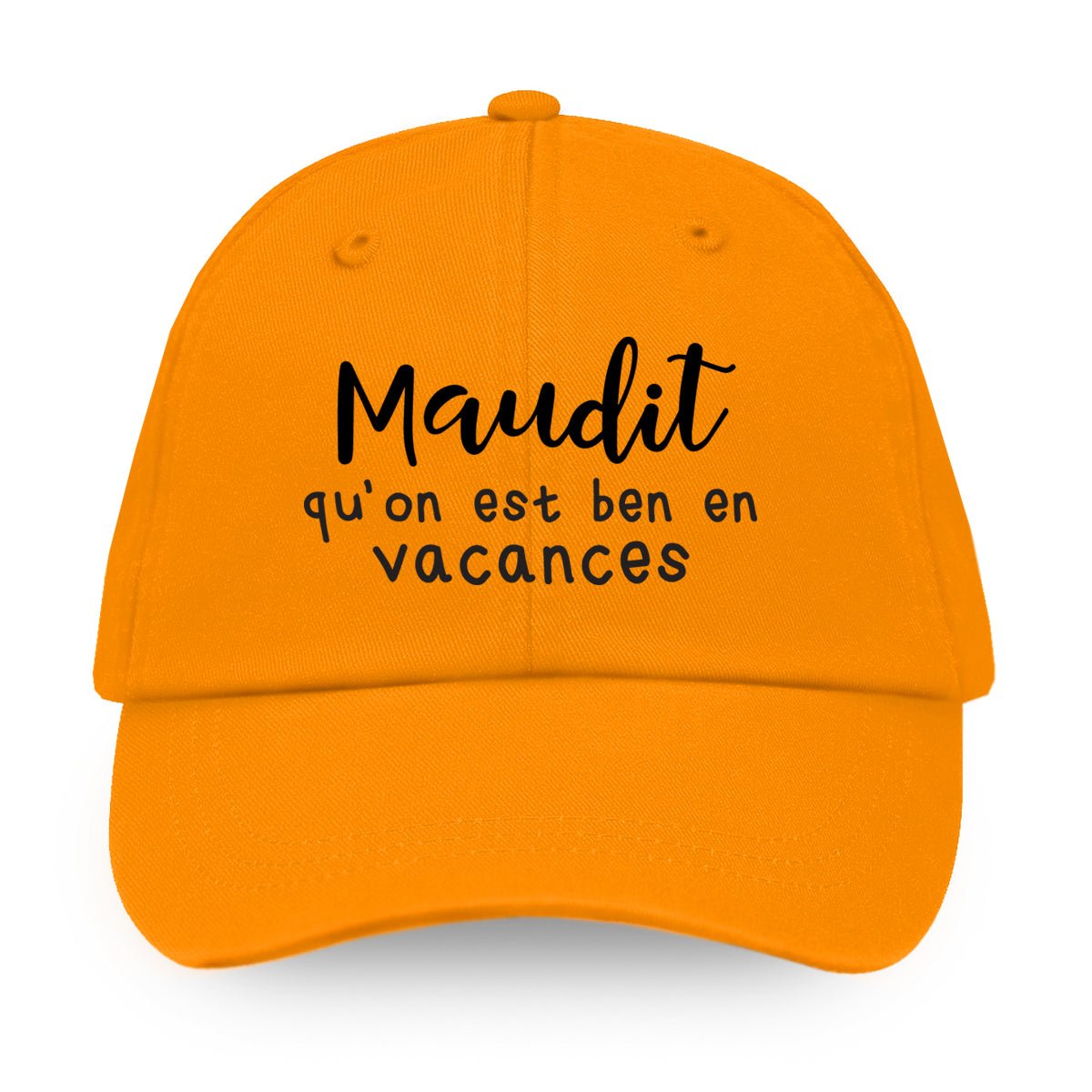 Maudit qu'on est ben en vacances - Casquette - Petite Gazelle Atelier