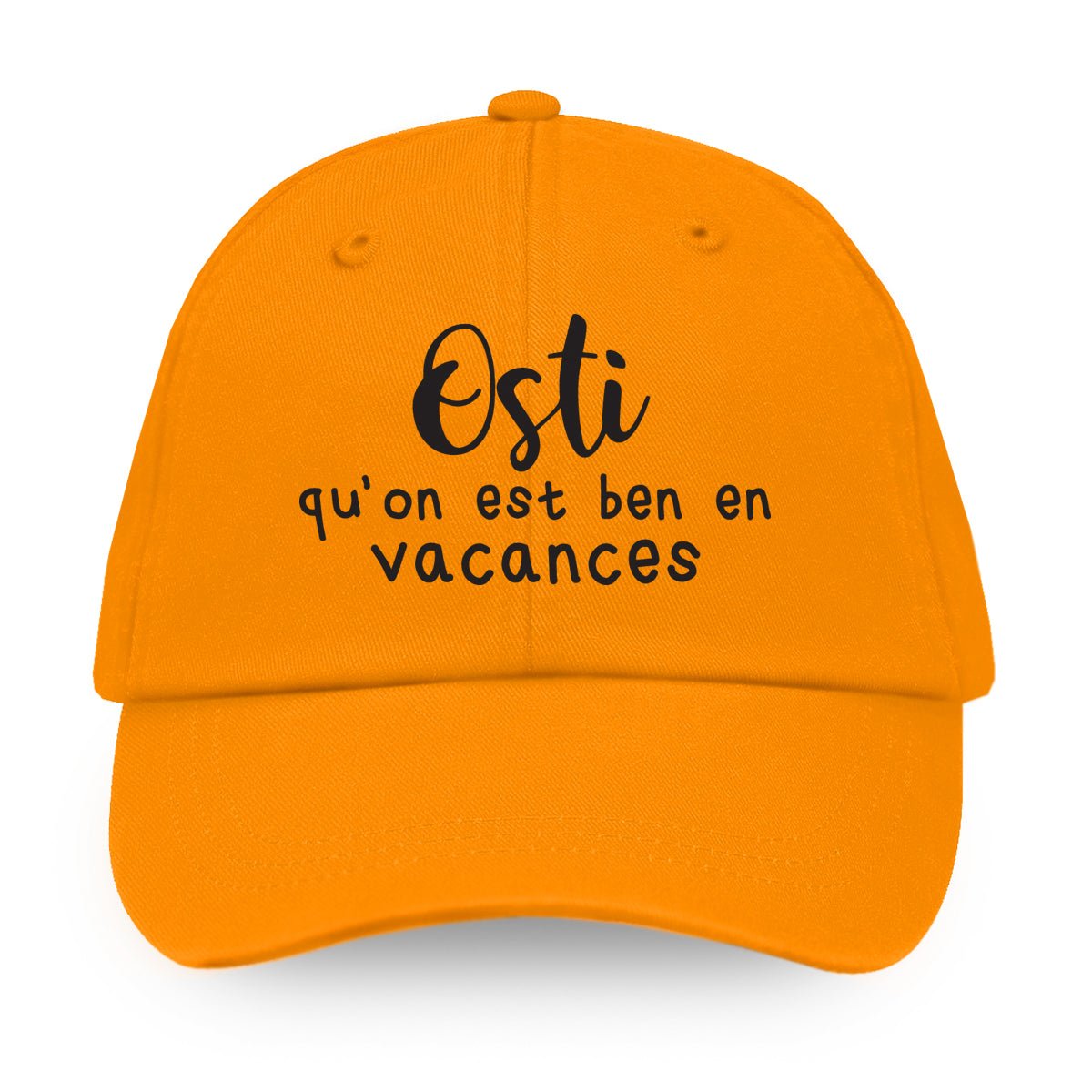 Osti qu'on est ben en vacances - Casquette - Petite Gazelle Atelier