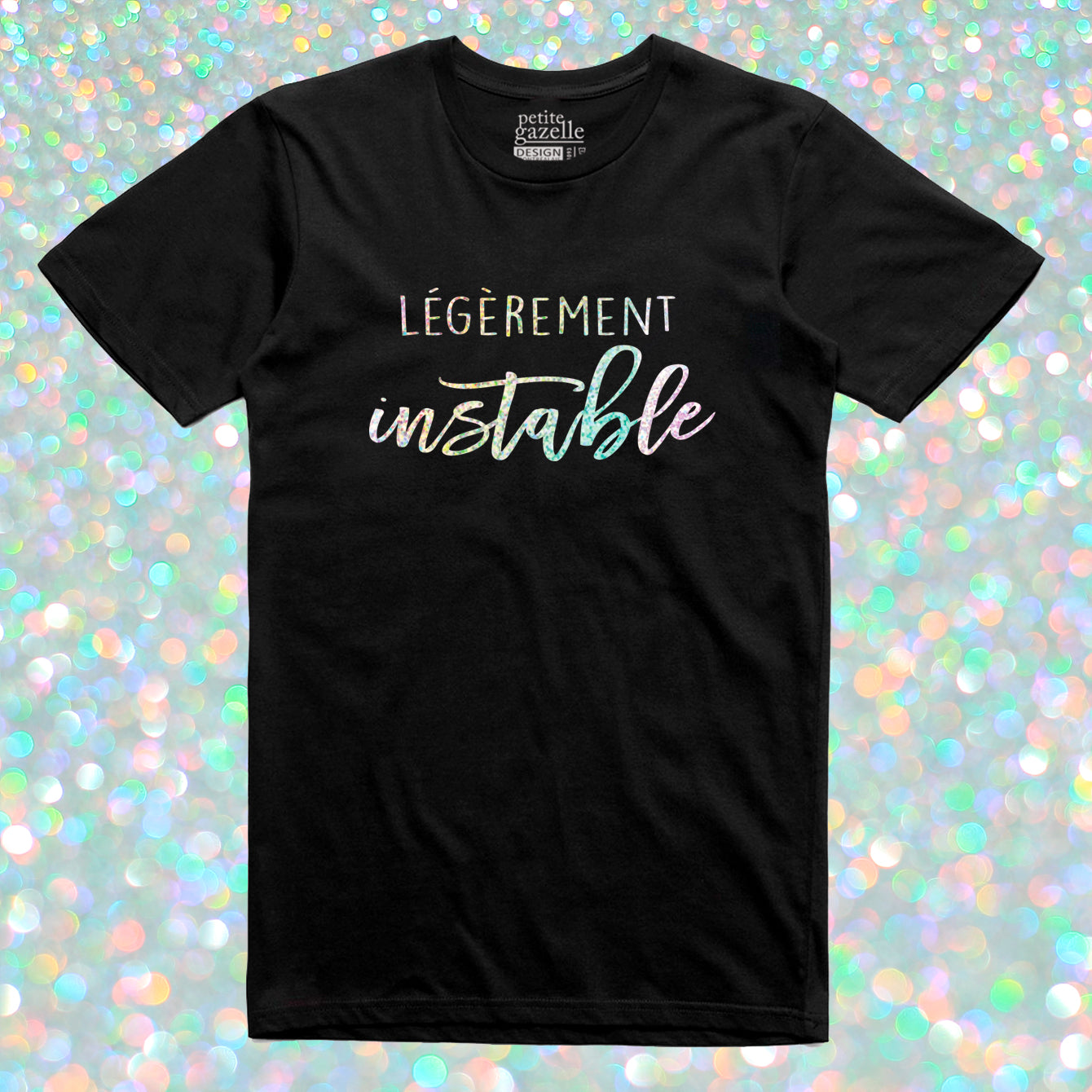 TSHIRT COL ROND | Holographique Légèrement instable