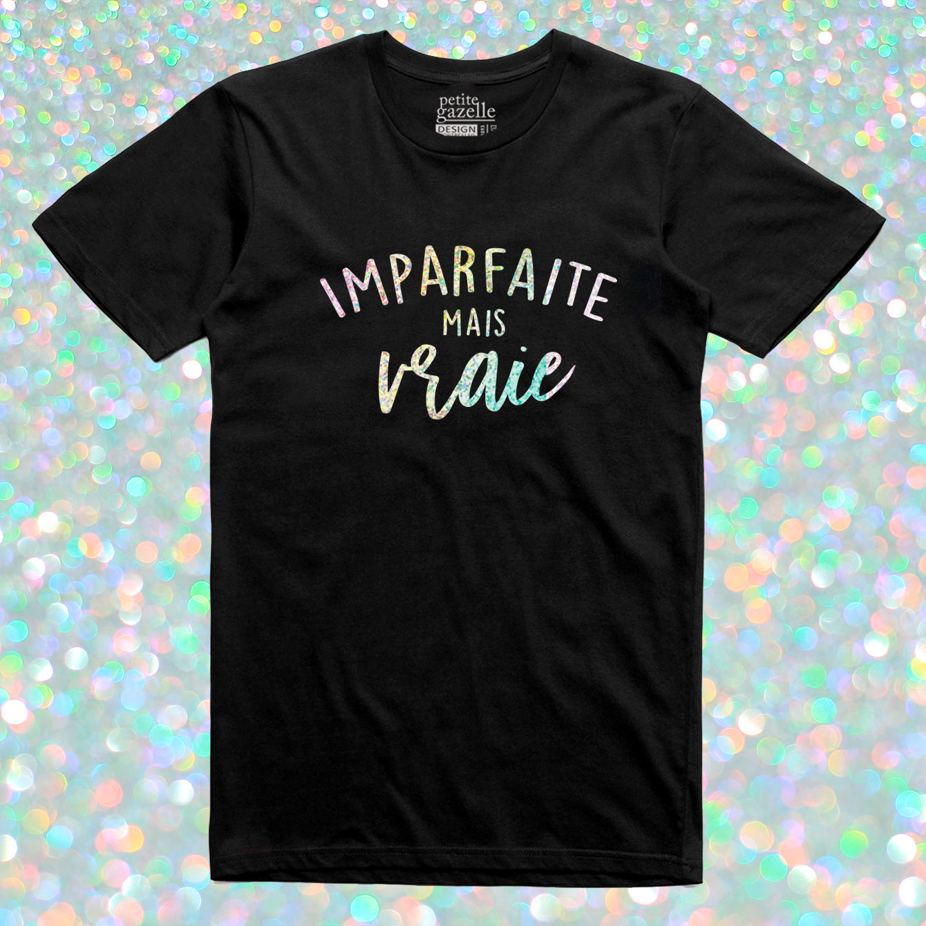 TSHIRT COL ROND | Holographique Imparfaite mais vraie