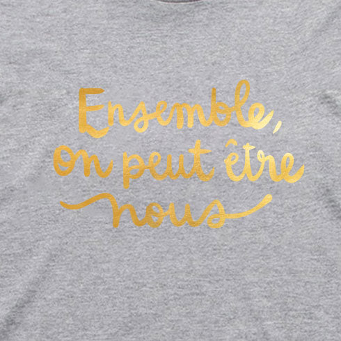 TSHIRT COL ROND | Mélissa Perron - Ensemble on peut être nous