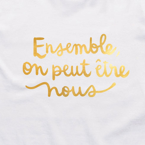 TSHIRT COL ROND | Mélissa Perron - Ensemble on peut être nous