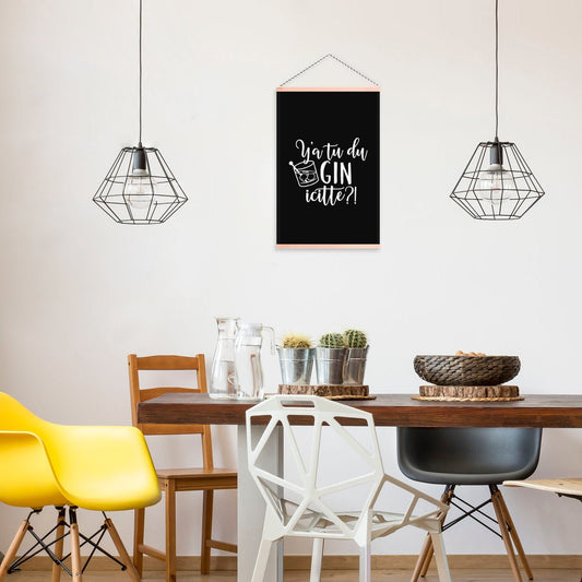 BANNIÈRE | Y'a tu du gin Icitte - T-shirt Unisexe Col Rond - Petite Gazelle Atelier