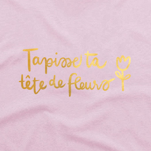 TSHIRT COL ROND | Mélissa Perron - Tapisse ta tête de fleurs
