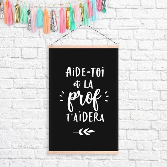 BANNIÈRE | Aide - toi et la prof t'aidera - Bannière - Petite Gazelle Atelier