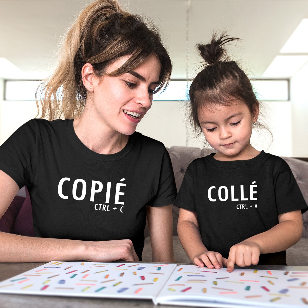 Duo adulte & enfant | Copié + Collé